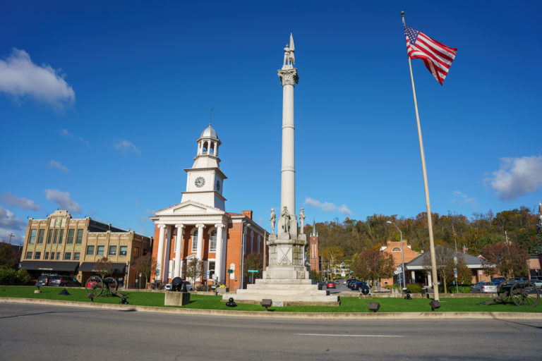 Monument Square in Lewistown, Pennsylvania