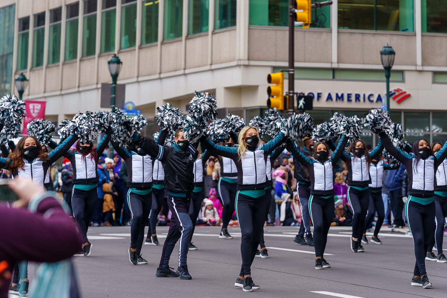 Philadelphia Eagles Pep Band in the Thanksgiving Day Parade