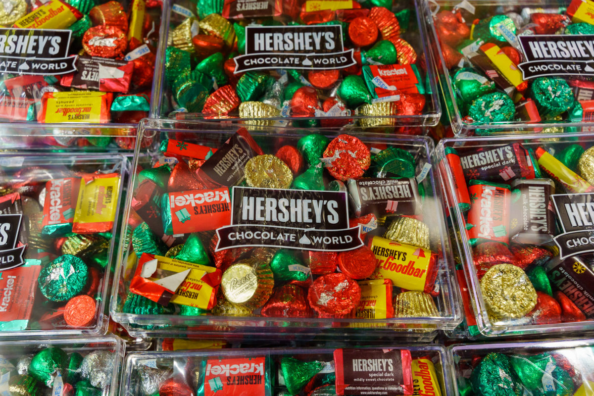 Miniature Chocolates at Hershey Chocolate World