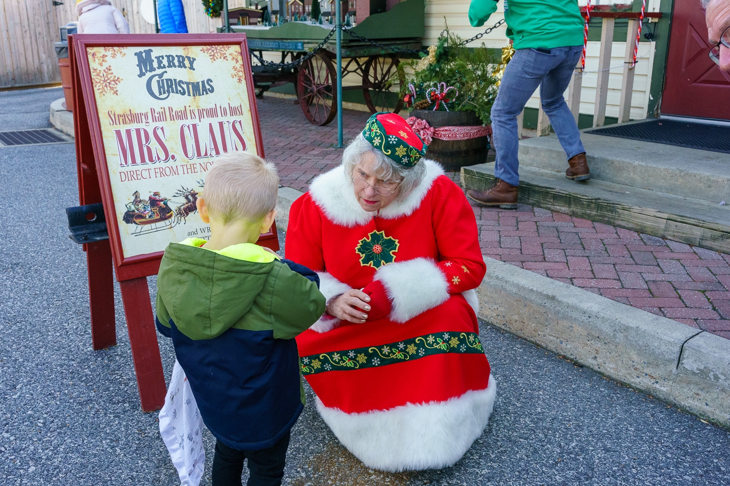 Mrs. Santa Claus in Strasburg, PA.