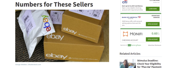 Ebay Shipping Boxes Photo Used by GoBankingRates
