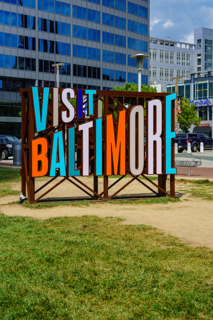 Visit Baltimore Sign Photo by George Sheldon