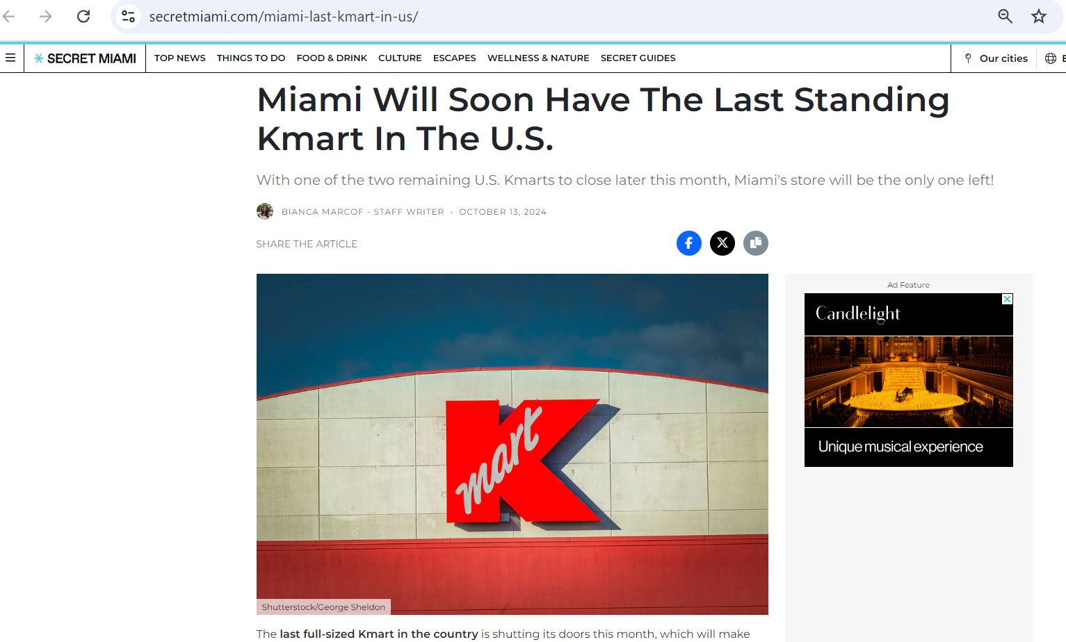 K-Mart sign by George Sheldon