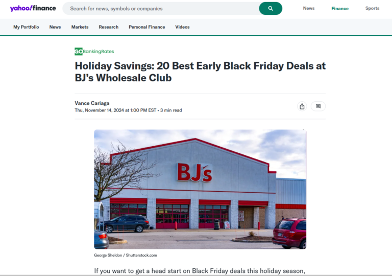 Holiday Savings: 20 Best Early Black Friday Deals at BJ’s Wholesale Club