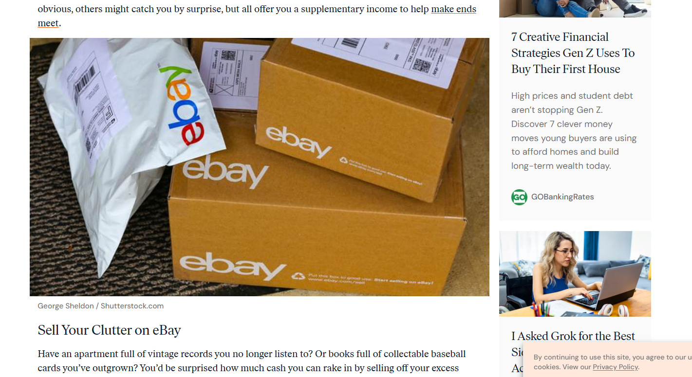 George Shekdib eBay boxes editorial image