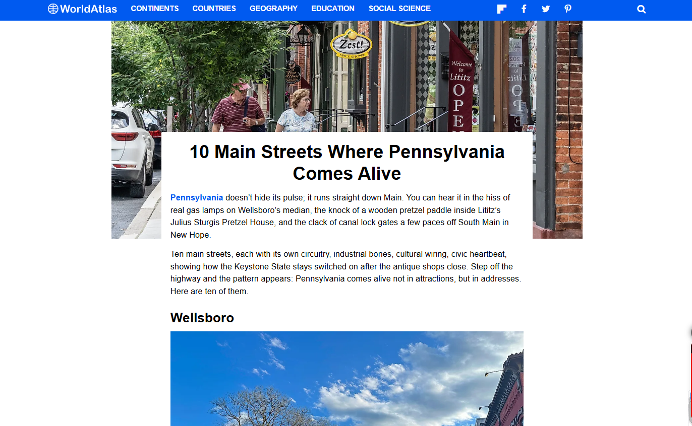 Pennsylvania’s Main Streets: Where History Meets Heart