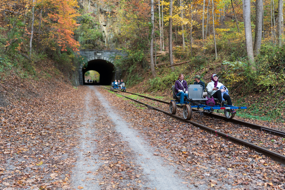 Rail Bikes at Howard Tunnel in York County PA