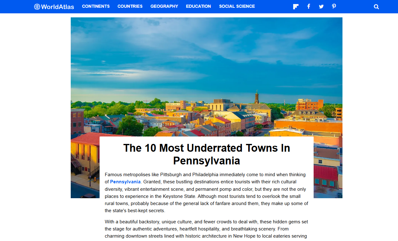 The 10 Most Underrated Towns in Pennsylvania (2025) – Captured Through Photojournalism