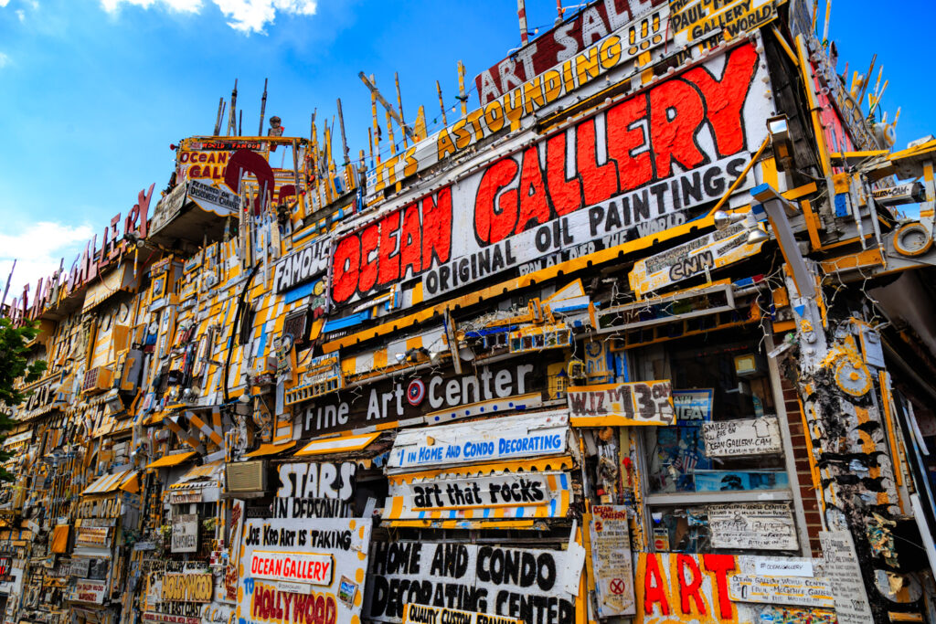 Art Gallery at Ocean City, Maryland Boardwalk