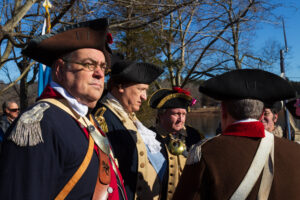 General Washington prepares to cross the Delaware River